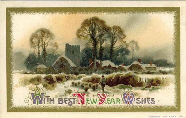 vintage-new-year-cards-farm-scene-with-sheep-and-snow